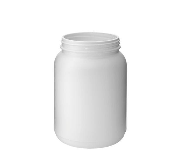 Roundpacker 1500ml 100CT HDPE blanc